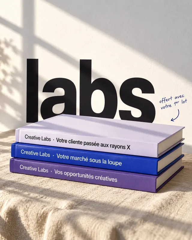 Les trois documents du Creative Labs empilés